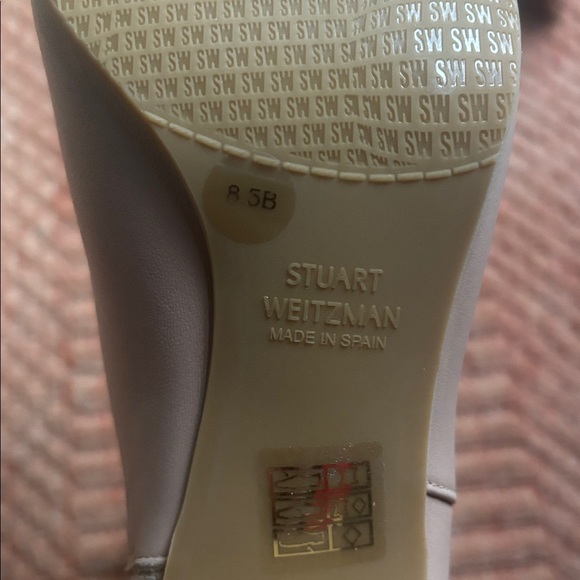 NWT Stuart Weitzman Heeled Boots with Black Toe - Picture 5 of 6